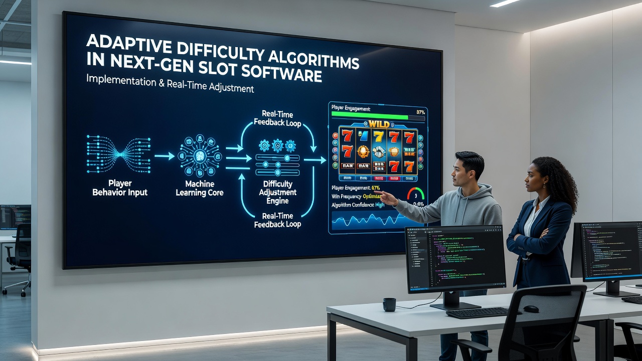 Technische Darstellung von Datenflüssen und Algorithmen in mobilen Slot-Anwendungen